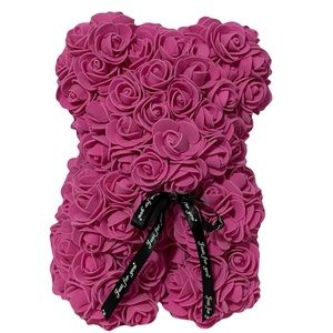 NIB Valenties Day pink always and forever Flower bear gift in gift box Wife love